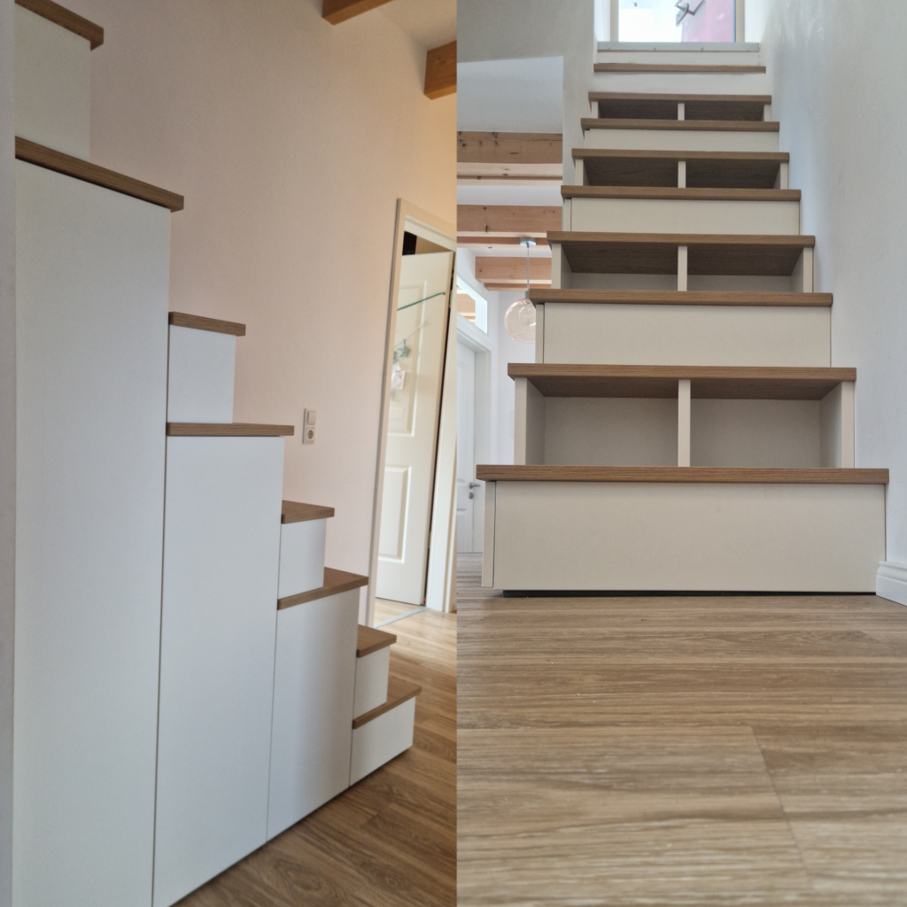 Entdecken Sie innovative Treppenlösungen! Unsere platzsparende Raumspartreppe aus hochwertigen Plattenwerkstoffen ist die ideale Antwort auf beengte Raumverhältnisse. Stilvolle und funktionale Designs für Ihr Zuhause. Jetzt unsere Treppenlösungen ansehen!